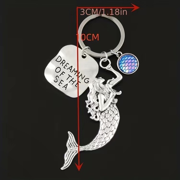 Mermaid Key Ring/Bag charm “Dreaming of the Sea” NEW - Picture 3 of 5